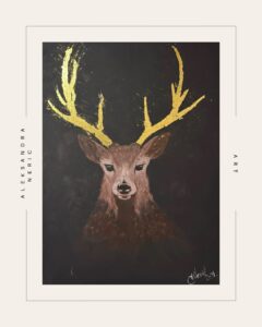 Aleksandra Ana Neric - The Golden Stag- Contemporary Visual Art