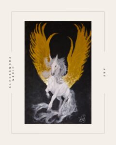Aleksandra Ana Neric - Pegasus The Divine Light- Contemporary Visual Art